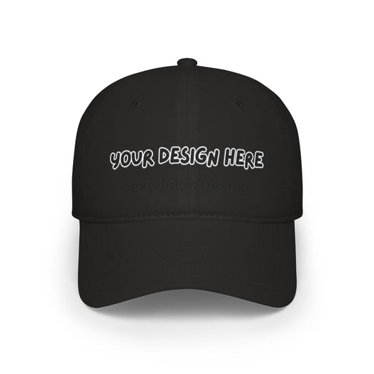 Personalized Black baseball cap with custom photo and text – LilMonal