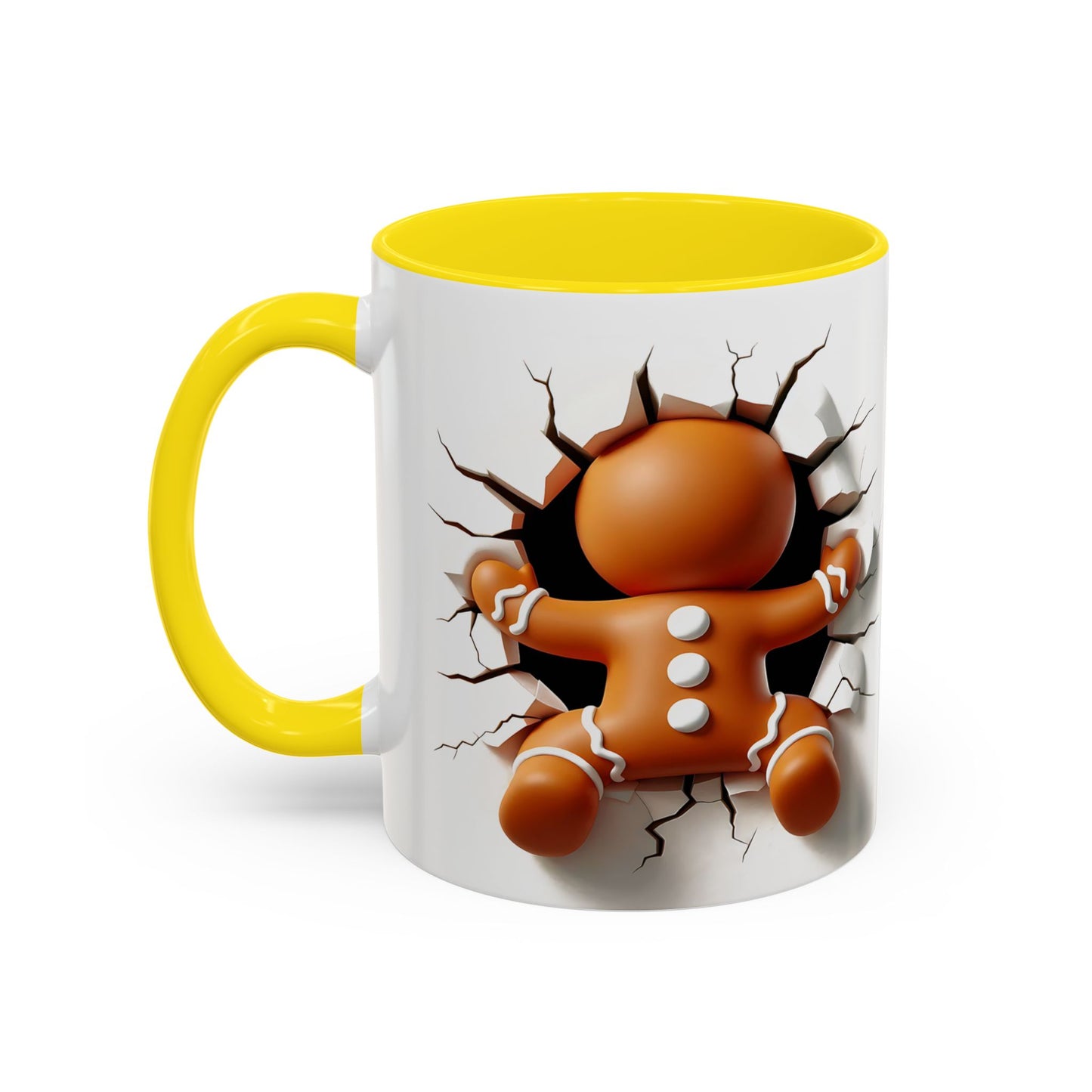 Gingerbread Man Christmas Mug - Festival Holiday Coffee Cup Gift Gingerbread man Santa Christmas mugs, multi-colors