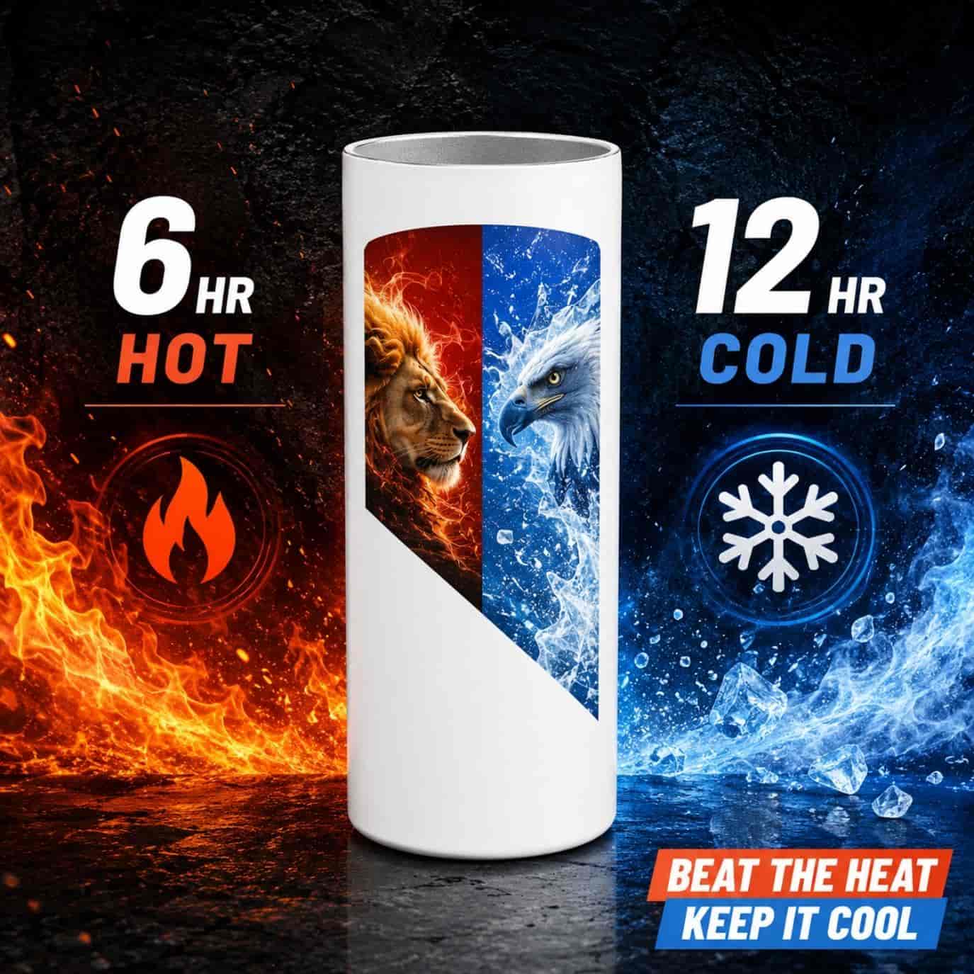 Custom 20oz tumbler keeps drinks hot 6hrs cold 12hrs double-wall insulated personalized LilMonal