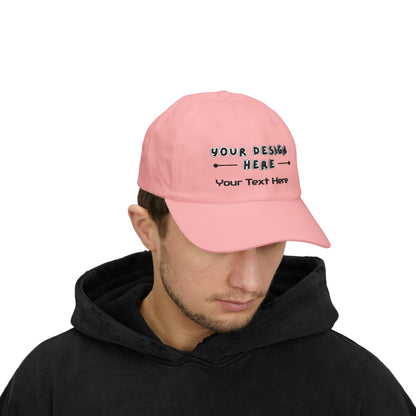 Man wearing custom embroidered Pink dad hat – LilMonal