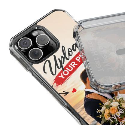 Custom Clear Magnetic Phone Case — Upload Your Photo & Text