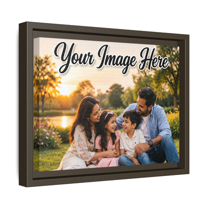 Framed Canvas Print – Personalized Family Photo Matte Canvas