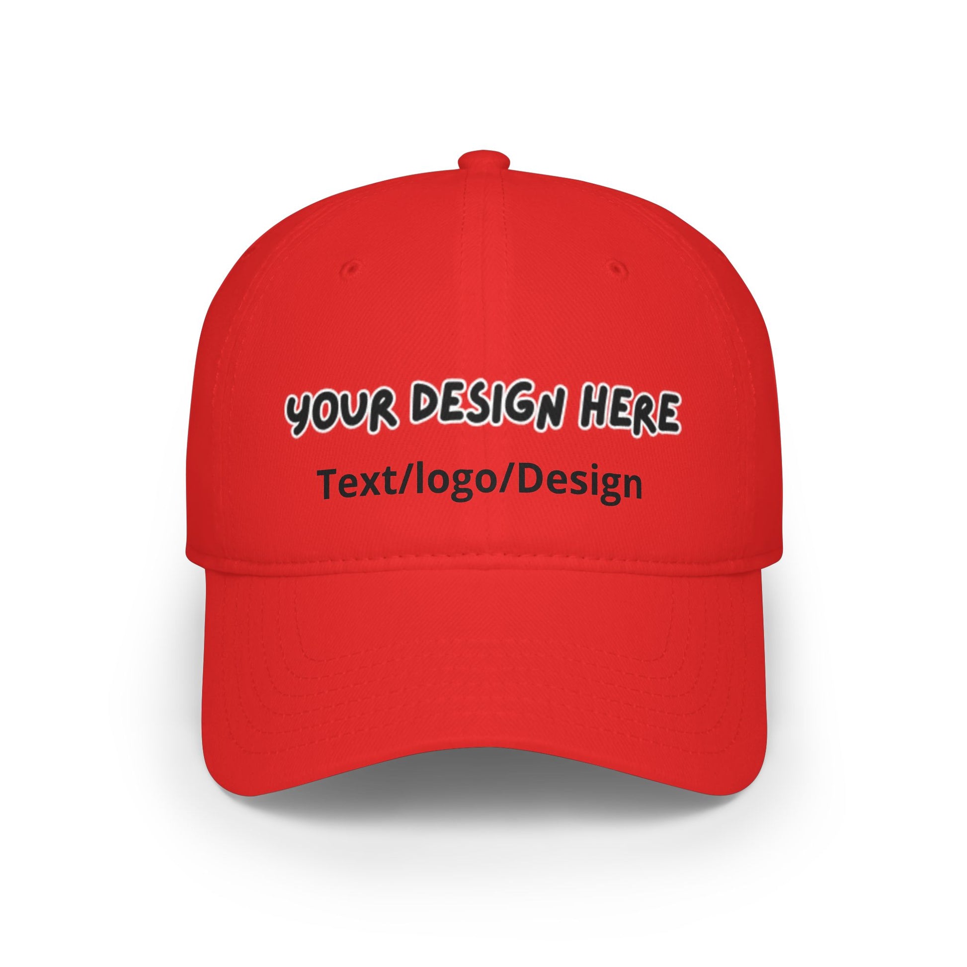Personalized Red baseball cap with custom photo and text – LilMonal