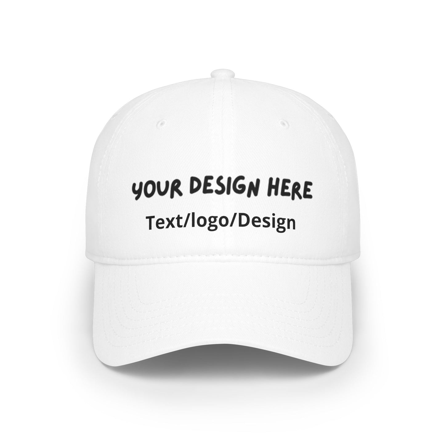 Personalized White baseball cap with custom photo and text – LilMonal