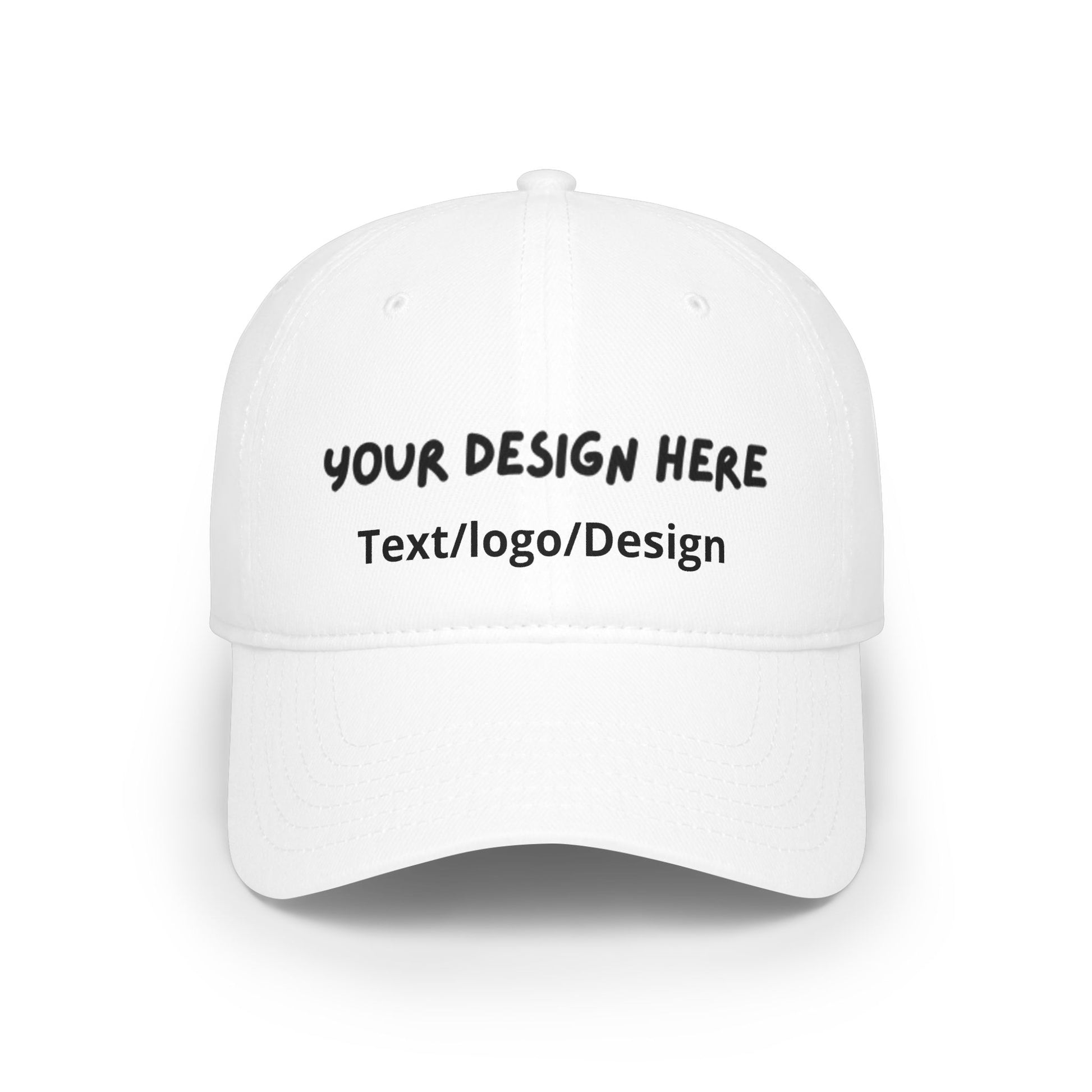Personalized White baseball cap with custom photo and text – LilMonal