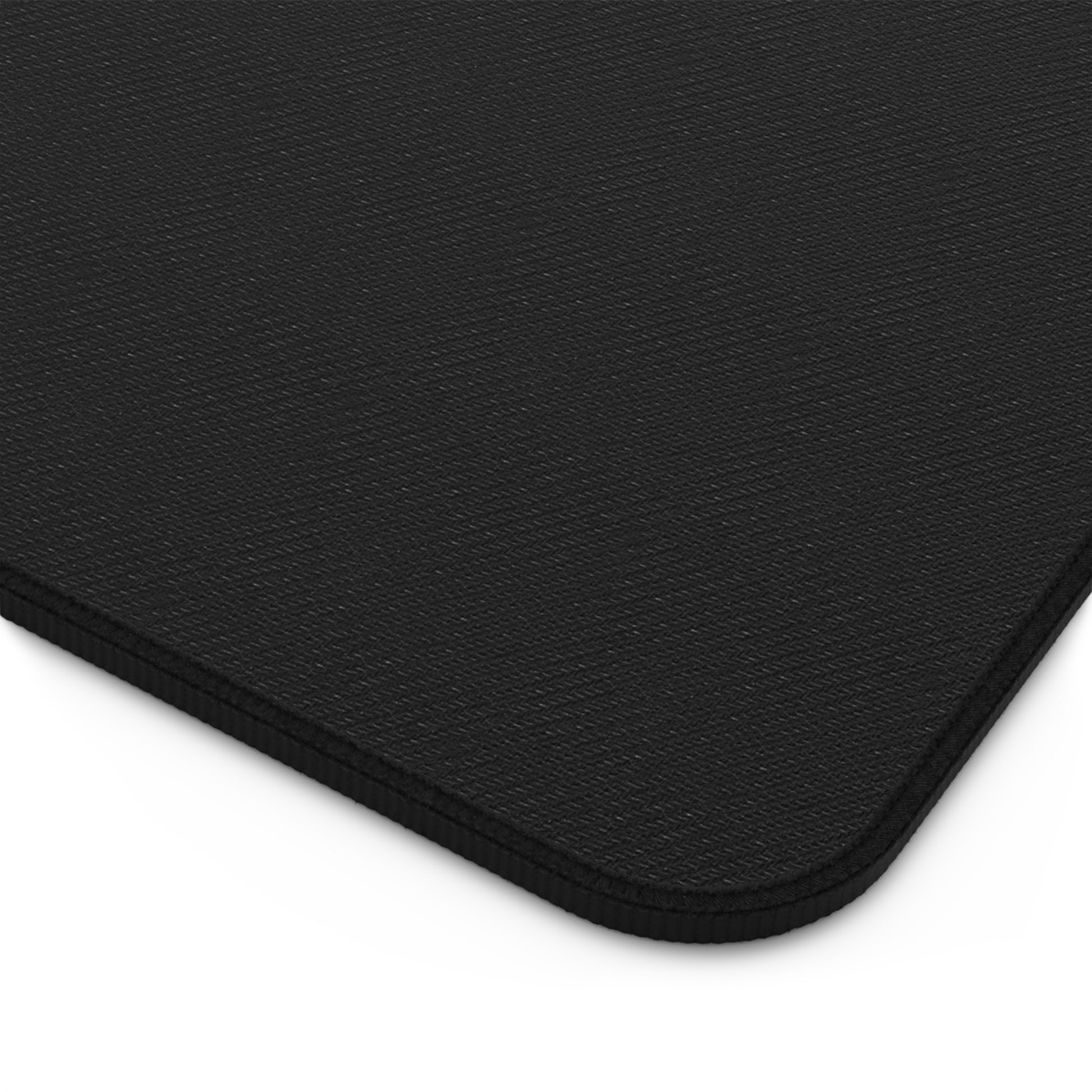 Personalized large desk mat showing smooth neoprene surface with custom photo print by Lilmonal