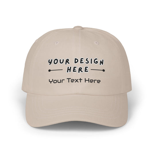 Custom embroidered Stone Yupoong dad hat with personalized text – LilMonal