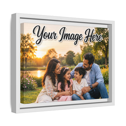 Framed Canvas Print – Personalized Family Photo Matte Canvas