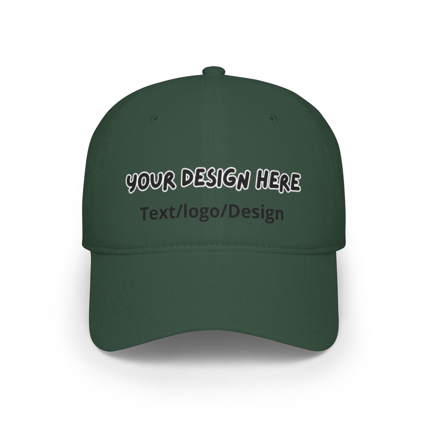 Personalized Dark Green baseball cap with custom photo and text – LilMonal
