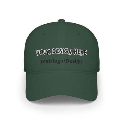 Personalized Dark Green baseball cap with custom photo and text – LilMonal