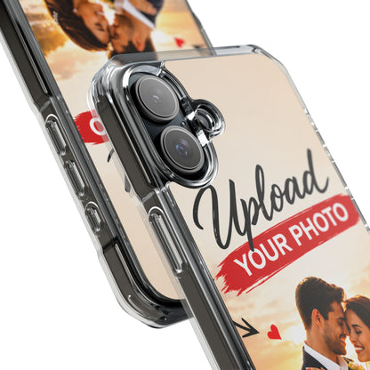 Custom Clear Magnetic Phone Case — Upload Your Photo & Text