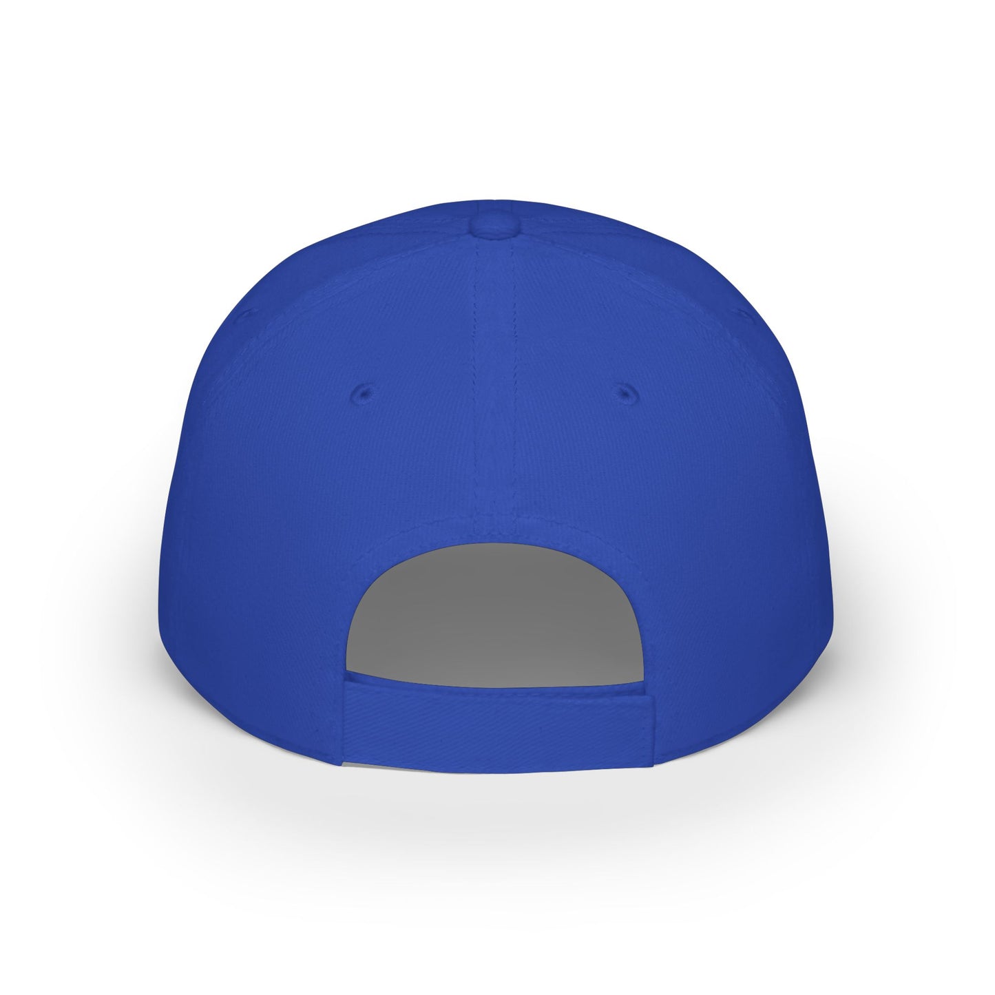 Royal blue custom dad hat back view with adjustable closure – LilMonal