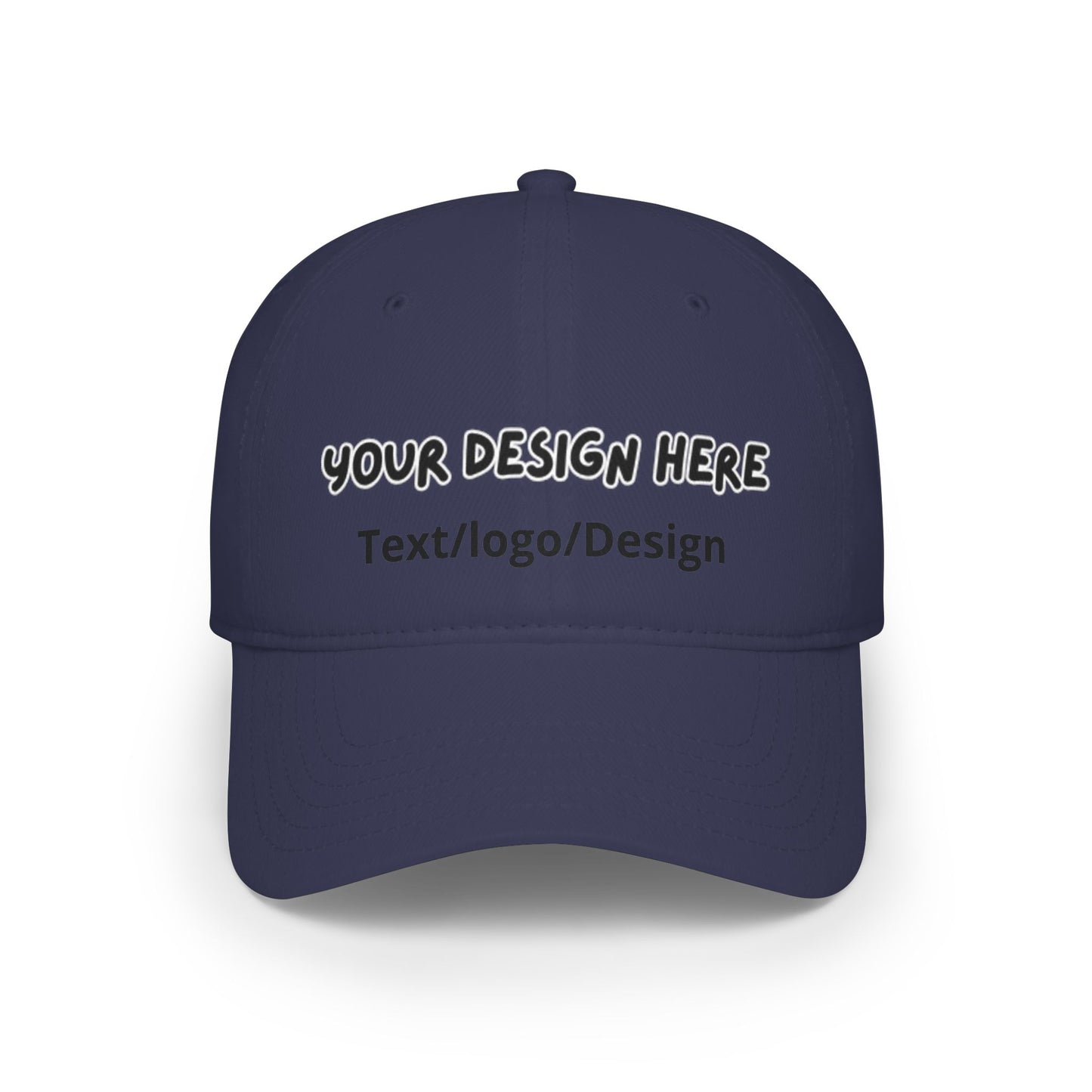 Personalized Dark Navy baseball cap with custom photo and text – LilMonal