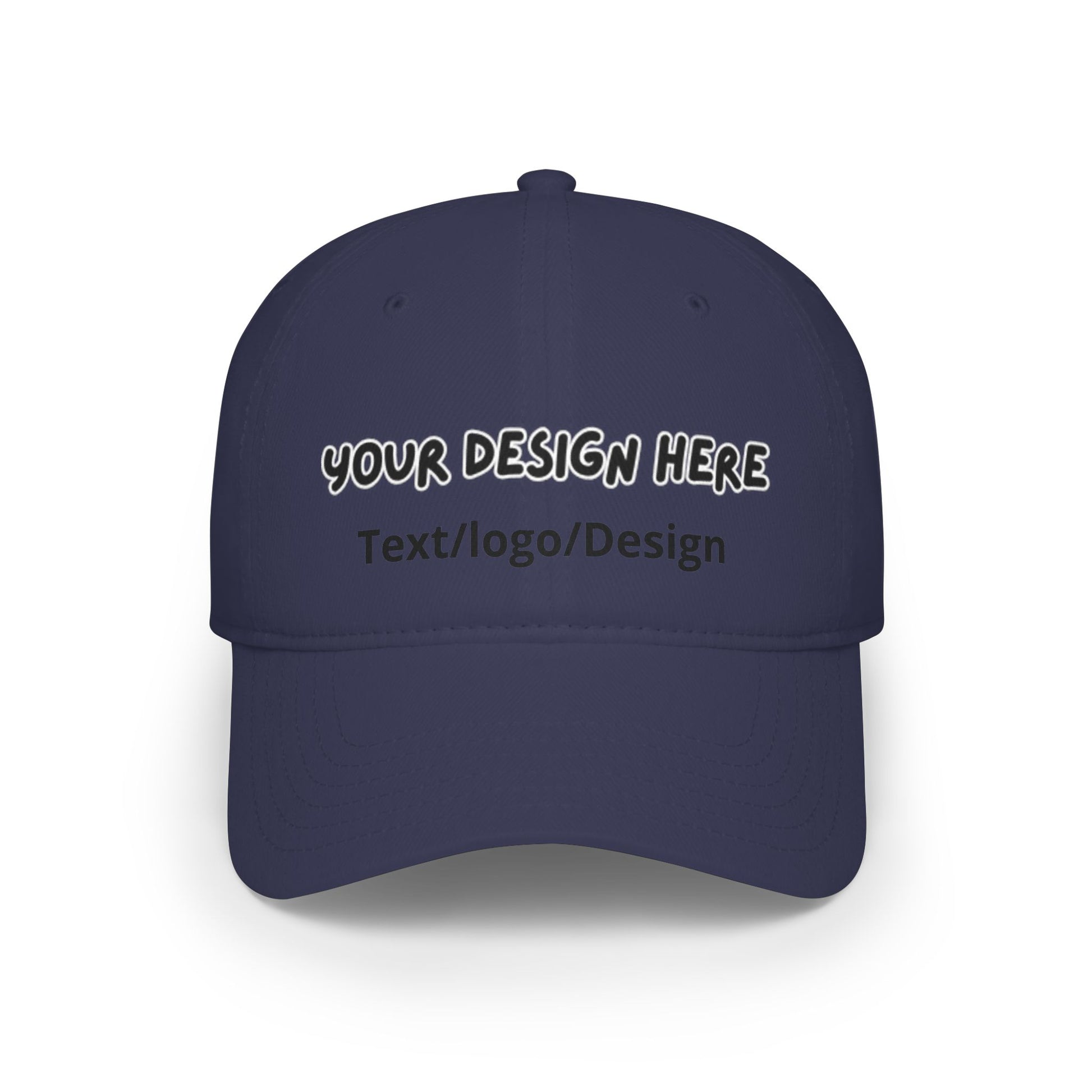 Personalized Dark Navy baseball cap with custom photo and text – LilMonal