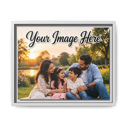 Framed Canvas Print – Personalized Family Photo Matte Canvas