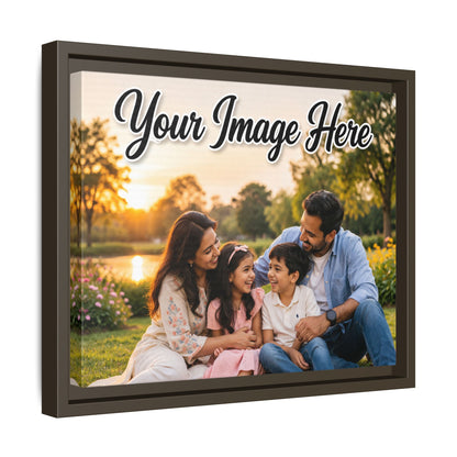 Framed Canvas Print – Personalized Family Photo Matte Canvas