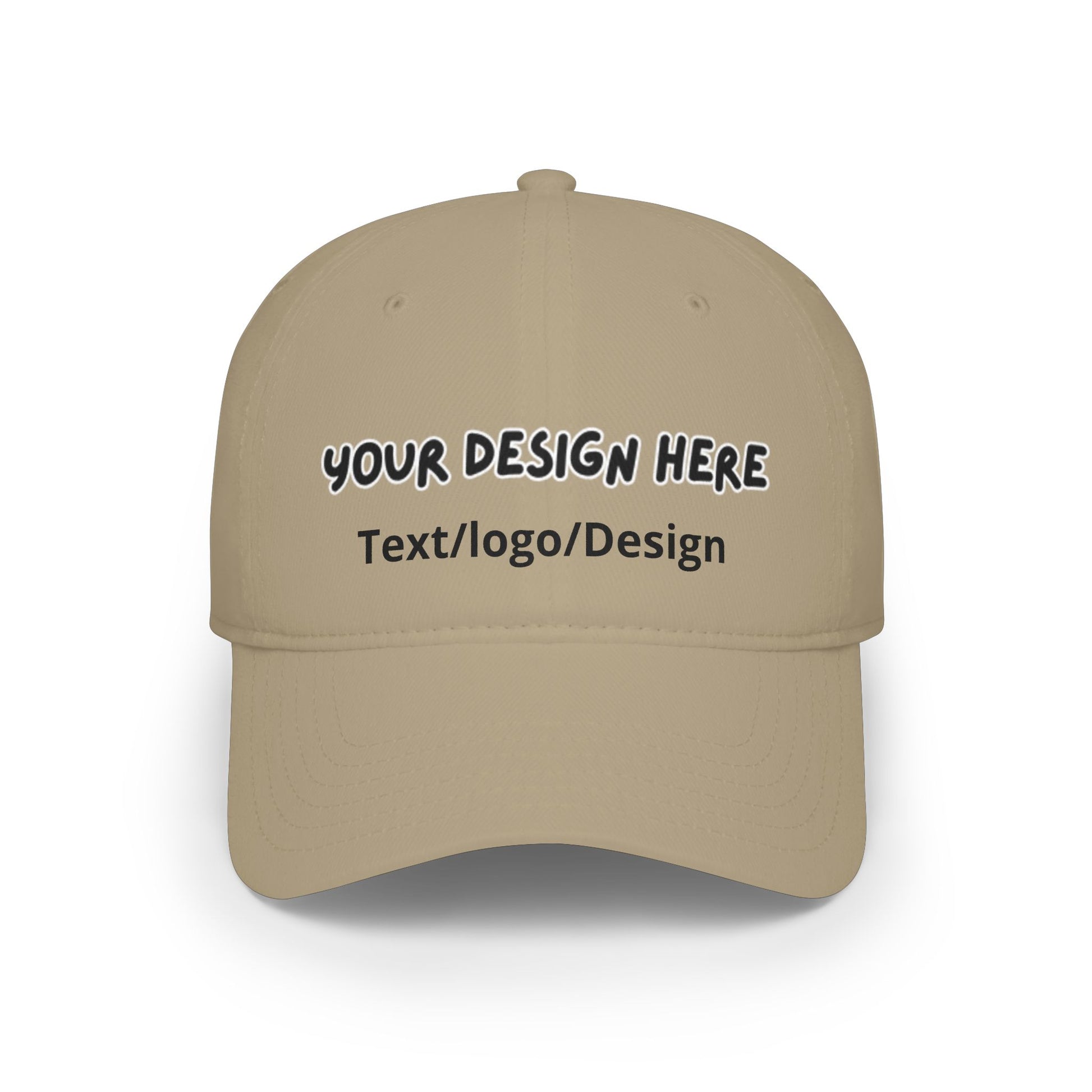 Personalized Khaki baseball cap with custom photo and text – LilMonal