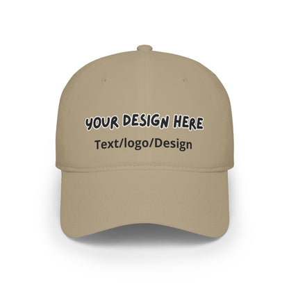 Personalized Khaki baseball cap with custom photo and text – LilMonal