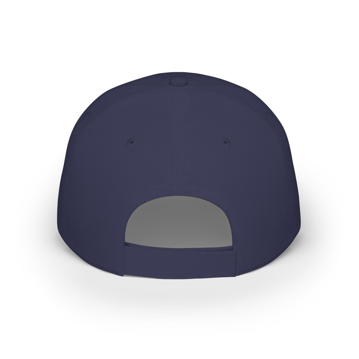 Dark Navy custom dad hat back view with adjustable closure – LilMonal