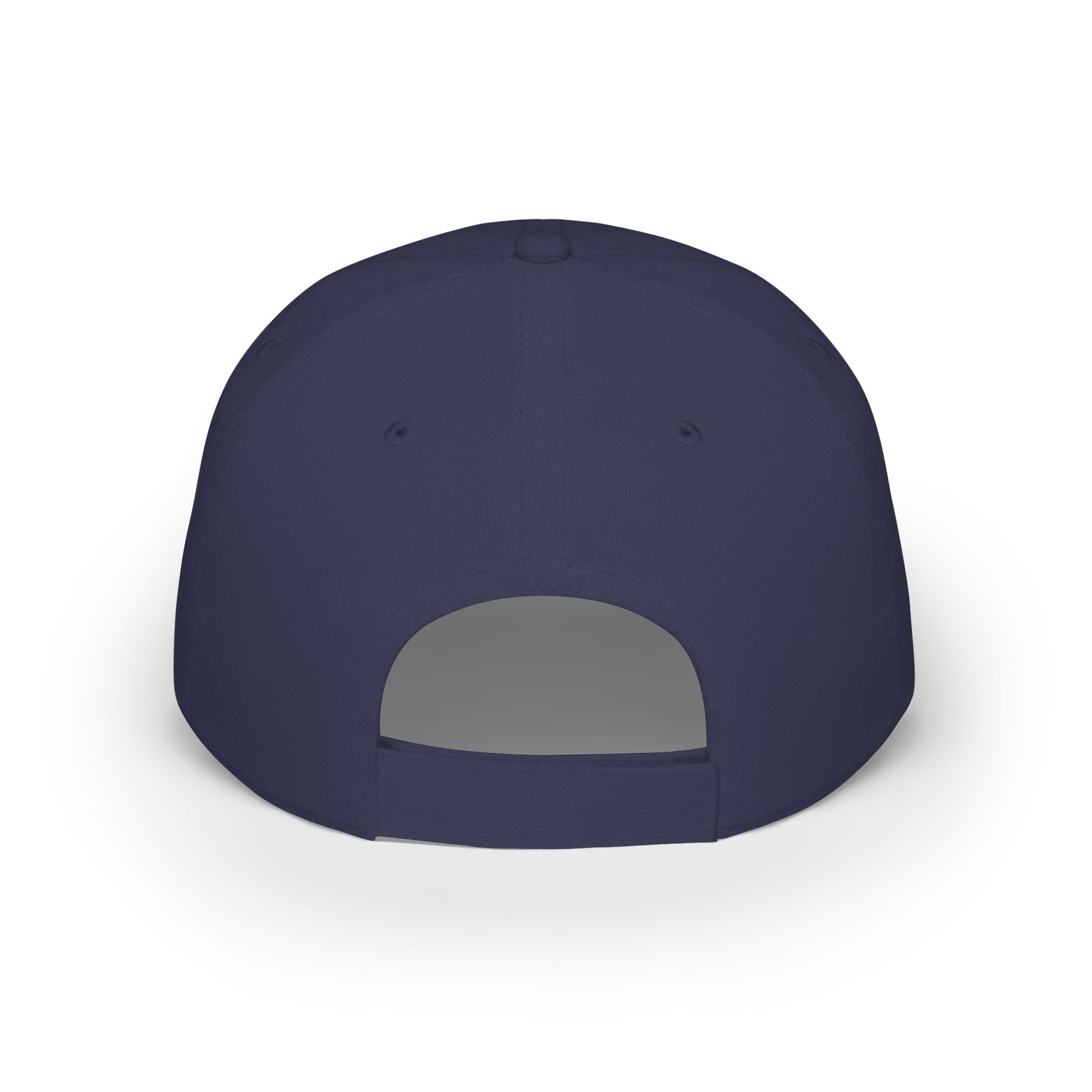 Dark Navy custom dad hat back view with adjustable closure – LilMonal