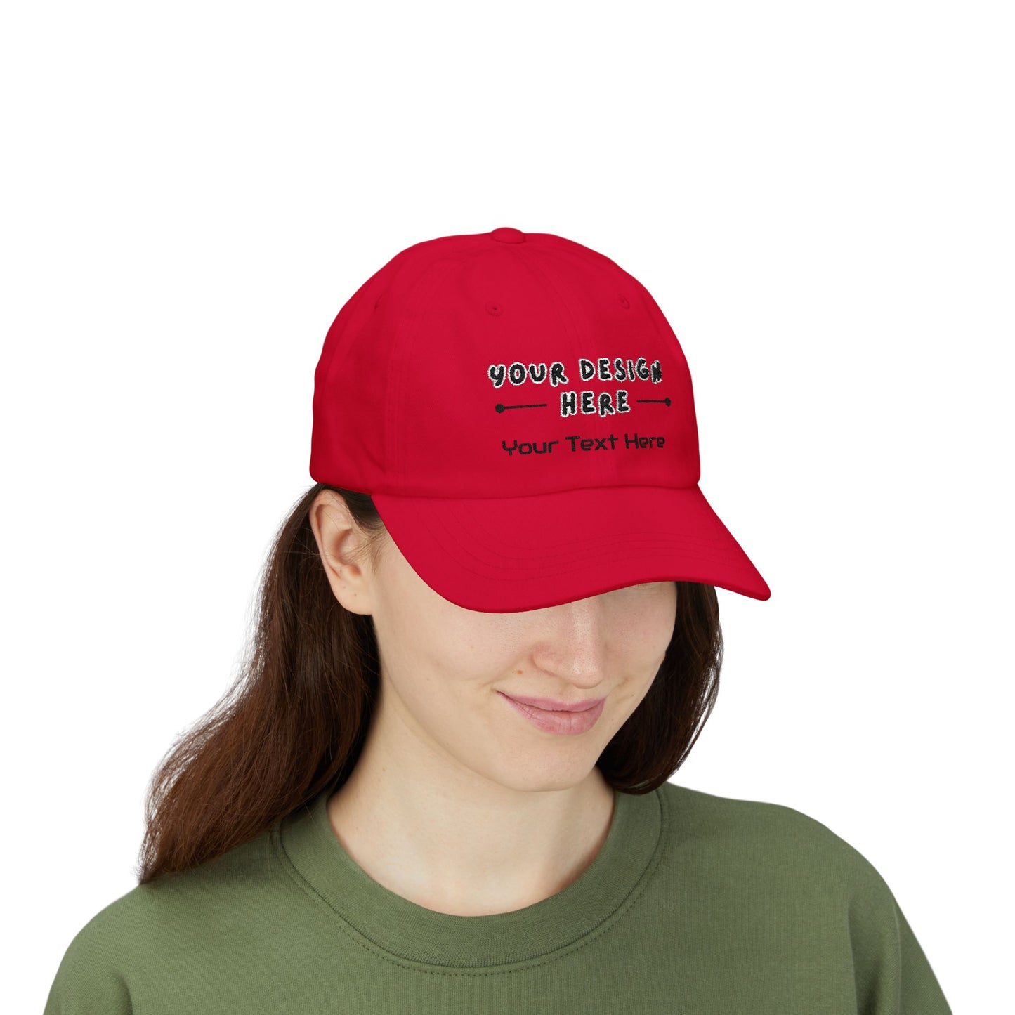 Man wearing custom embroidered Cranberry dad hat – LilMonal