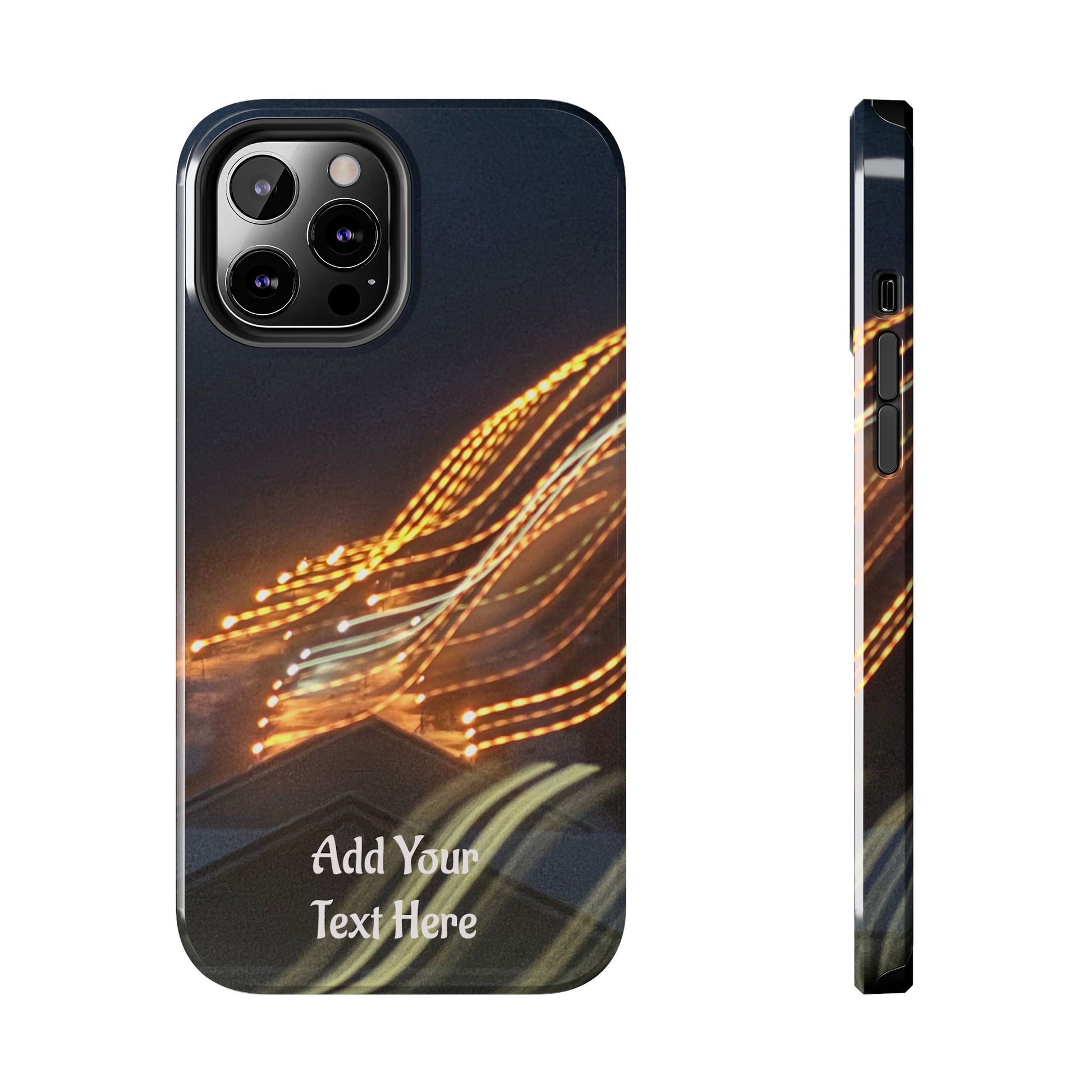 Personalized custom phone case showing raised bezel screen protection by Lilmonal