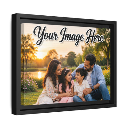 Framed Canvas Print – Personalized Family Photo Matte Canvas