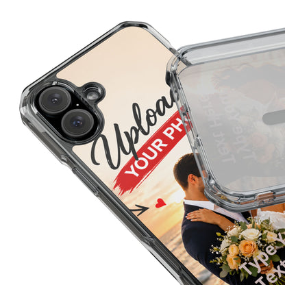 Custom Clear Magnetic Phone Case — Upload Your Photo & Text
