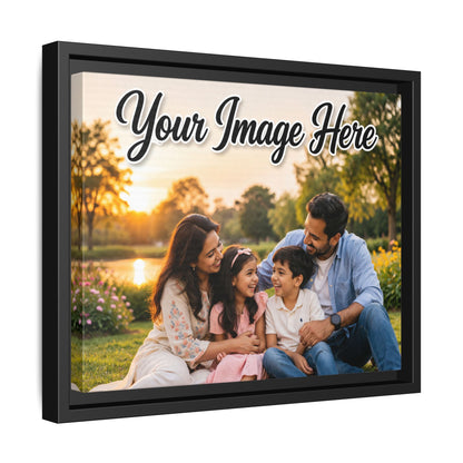 Framed Canvas Print – Personalized Family Photo Matte Canvas