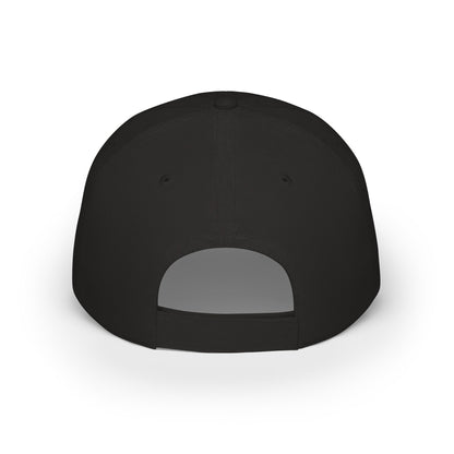 Black custom dad hat back view with adjustable closure – LilMonal