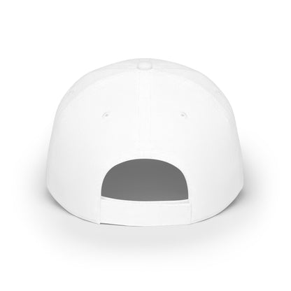 White custom dad hat back view with adjustable closure – LilMonal