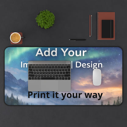 Custom Large Desk Pad with Photo & Text – Personalized Picture Logo Mouse Mat