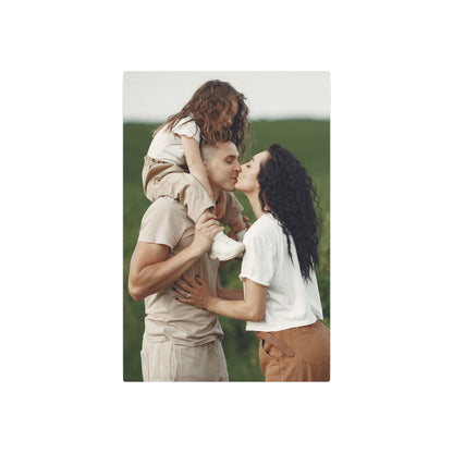 Personalized metal wall art portrait orientation photo print on aluminum LilMonal