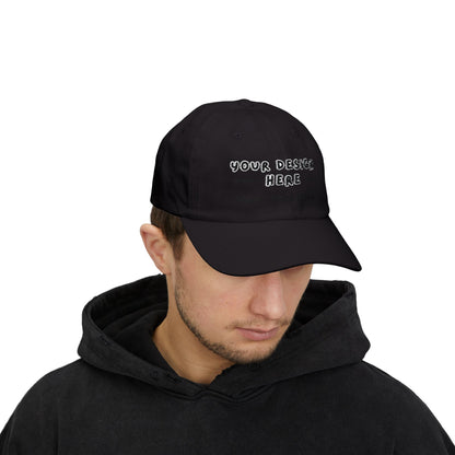 Man wearing custom embroidered Black dad hat – LilMonal