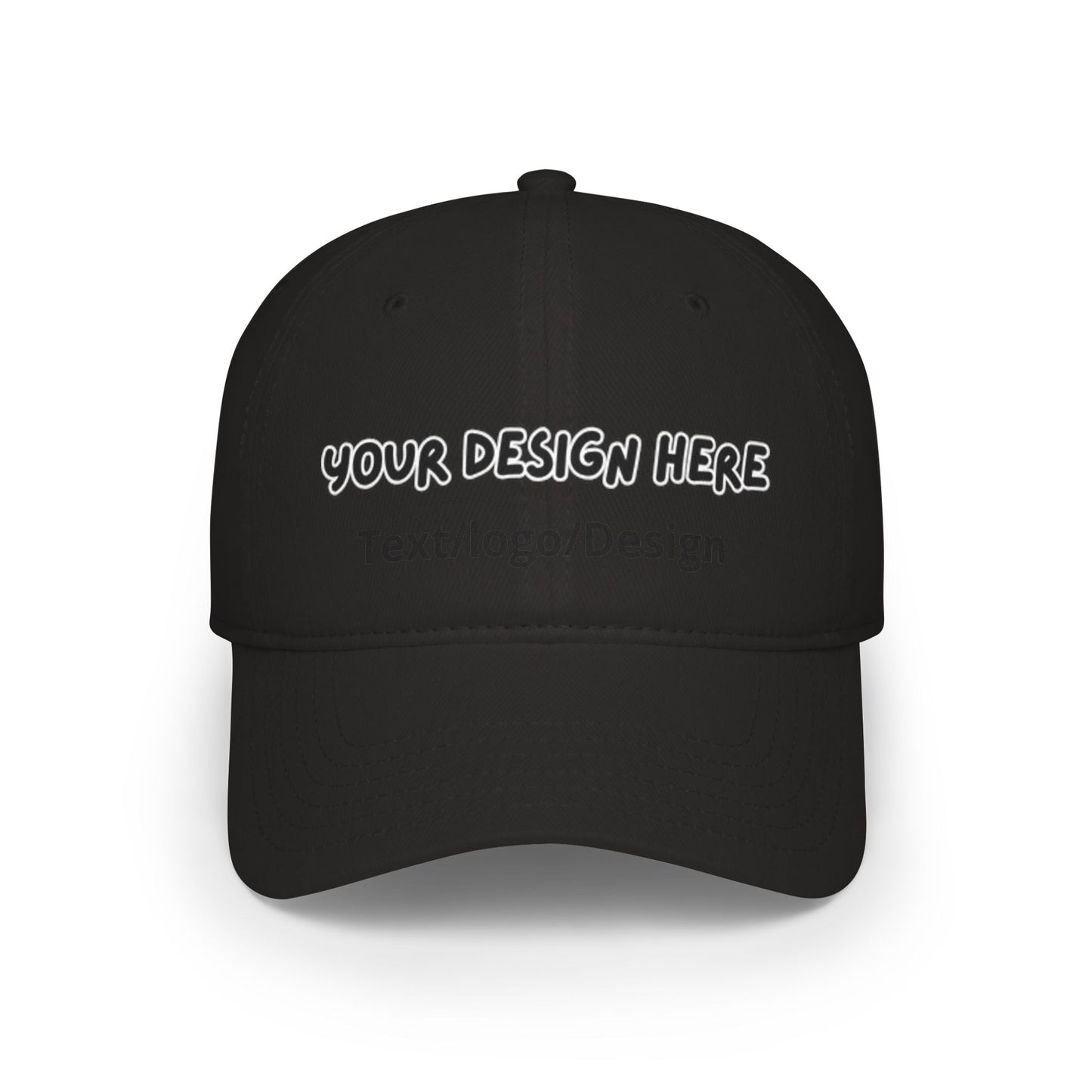Personalized Black baseball cap with custom photo and text – LilMonal