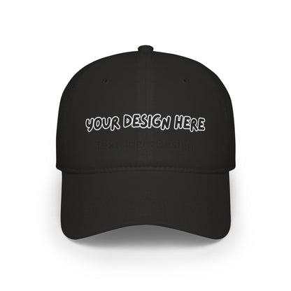 Personalized Black baseball cap with custom photo and text – LilMonal