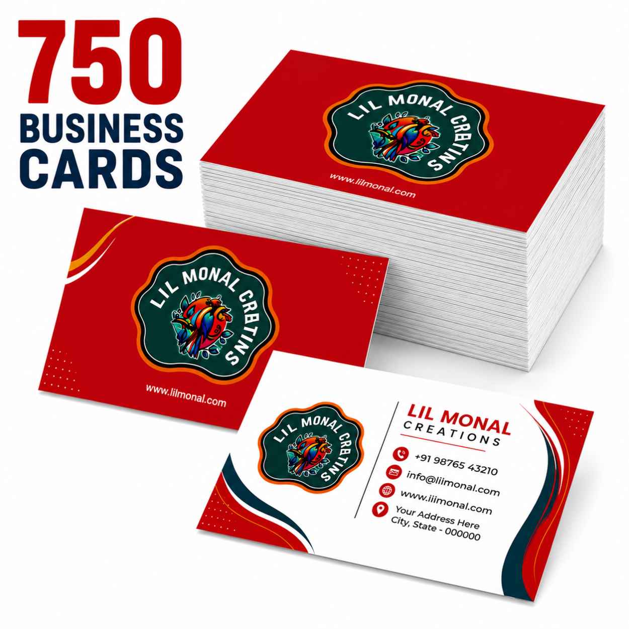 Custom Business Cards – Personalized Double-Sided, Matte or Gloss