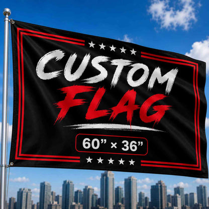 LilMonal custom flag 60x36 inch personalized photo logo polyester vibrant color print