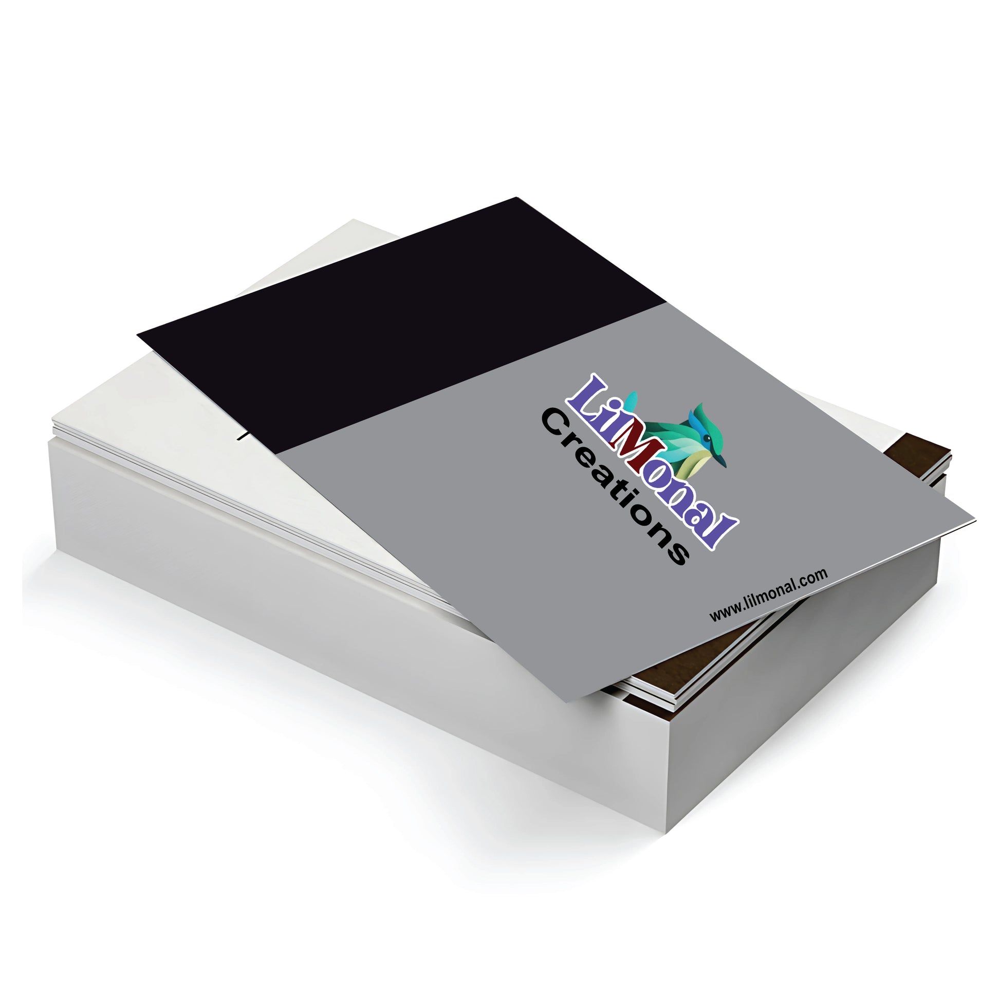 Personalized business cards double-sided gloss finish with custom logo and contact details LilMonal